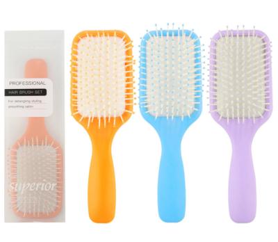 China Cushion Massage Comb Macaron Color Type Macaron Color And Waterproof Hair Factory Amazon Smooth Comb for sale