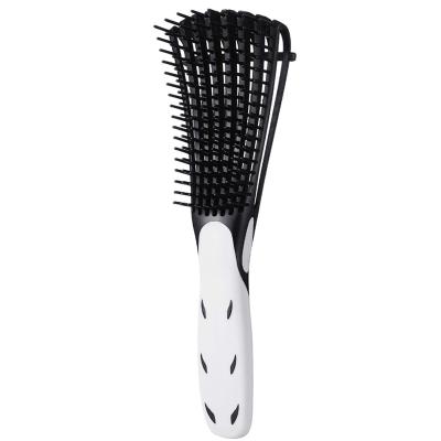 China Waterproof 8 Rows Detangling Massage Detangling Hair Combs For Curly Hair Sweep Curve Duct Quick Dry Hair Brush for sale