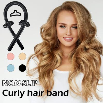 China Wholesale non-toxic china factory price satin hair curler wave style rod with scrunchies set for sale