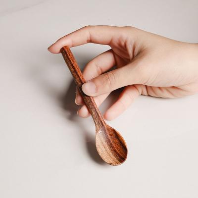 China Sustainable Eco - Friendly Natural Wooden Kitchen Utensil Cooking Acacia Wood Cooking Spoon For Kid for sale