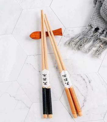 China Custom Japanese Korean Reusable Wooden Prices Stocked Bulk Purchase Sushi Chopsticks for sale