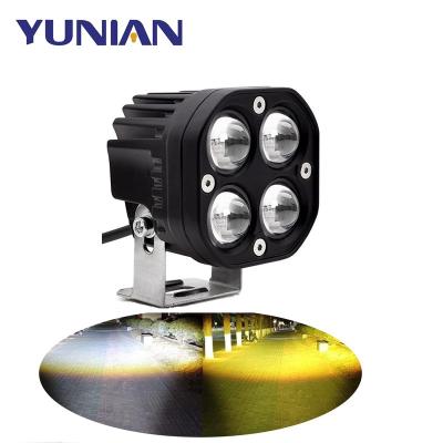 China Aluminum+LED 3 Inch LED Work 40W Dual Spotlight 12V 24V Color Driving Light For Truck Tractor SUV ATV Offroad Motorcycle for sale