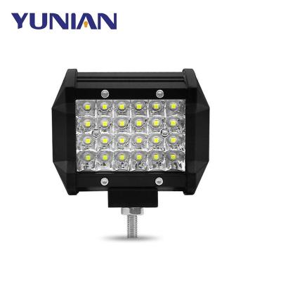 China 4inch 12V 24V Car Aluminum Work Light Bulbs 24 LED Light Bulbs 4inch 12V 24V Spot Fog Light Truck SUV 4WD 4x4 72W ATV LED Bar Headlights for sale