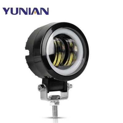 China Waterproof Aluminum Alloy 3inch 20W 6500K LED Work Light Round Angel Eyes LED Bar Light for Driving Pods Car Boat Motorcycle ATV for sale