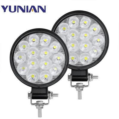 China Aluminum Car LED Operate DC 12V 24V LED Engineering Light 3inch 42W Mini Spot Light Offroad Light Lamp For Auto Boat Truck SUV for sale