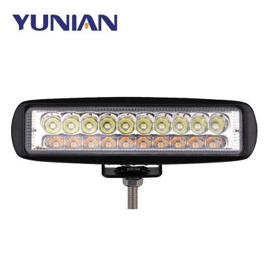 China 7Inch 60W LED Work Light Bar Aluminum Spotlight Driving Fog Lamp For Truck 4x4 Car Dual Amber Car Accessories White Color for sale