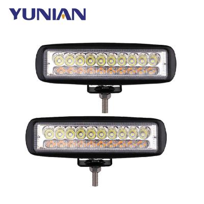 China 7Inch 60W LED Work Light Bar Aluminum Spotlight Driving Fog Lamp For Truck 4x4 Car Dual Amber Car Accessories White Color for sale