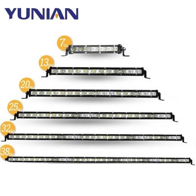 China Aluminum +PC Lens Ultra Slim 7-50 Inch LED Light Bar Off Road 4x4 LED Work Light Bar For Jeep Truck ATV SUV Car LED Headlight 12V 24V for sale