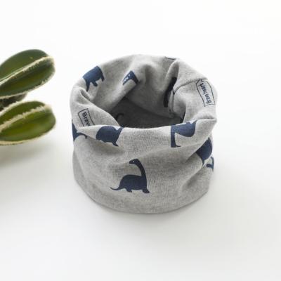 China 2022 Design Dinosaur Neck Cover Kids Cotton Neck Cuff Gray Bandana Custom Wholesale Custom Boneless Logo Face Cover Scarf for sale