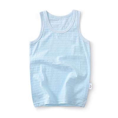 China Custom 100% Cotton Breathable Children Clothing Kids Tank Boys Clothes Comfortable And Breathable Tops for sale