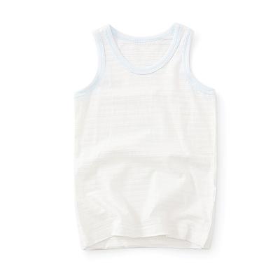 China Breathable Wholesale Summer Vest Kids Wear White Boys Vests Vests Kids Clothing Boys Clothing for sale