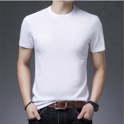 China Anti-wrinkle Summer Custom Graphic 100% Cotton T-shirt Printed Embroidered Custom Branded Men's T-Shirt for sale