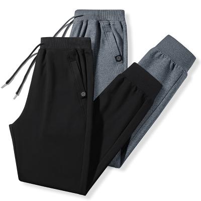 China Anti-wrinkle cotton men's sports pants solid color sweatpants casual men's pants for sale