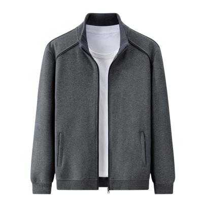 China Anti-Wrinkle Spring Stand Collar Cardigan And Zipper Leisure Sports Autumn Cotton Sweater Men's Long Sleeve Sweater for sale