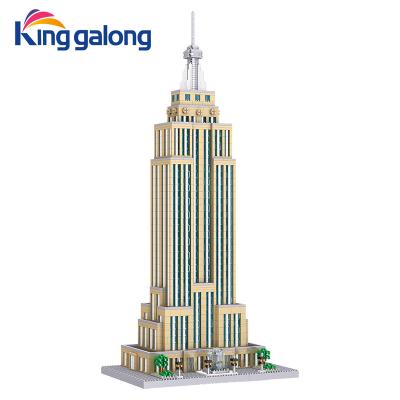 China Building Toy 2022 New Arrivals Diamond Building Blocks The Empire State Building 3D Micro Model DIY Assembly Building Blocks For Children for sale