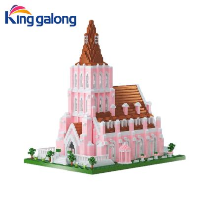 China Building Toy DIY Haihua Island Wedding Estate Model Adult Assembly Mini Building Blocks Architecture Building Blocks for sale