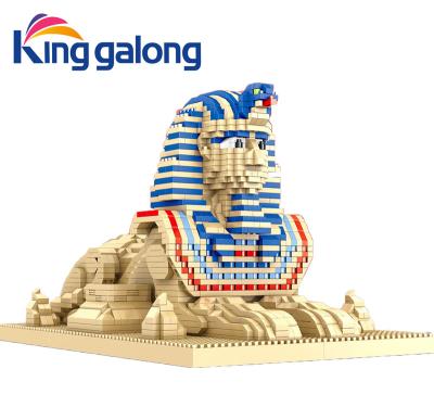 China Construction Toy New Arrivals Diamond Building Blocks 3D Sphinx DIY Model Architecture Building Blocks For Children Gift for sale