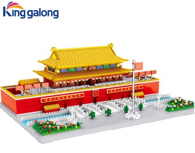 China Construction Toy Hot Sale World Famous Architectural Tiananmen Square Model Building Blocks Small Particle Assemble Building Brick Toys for sale