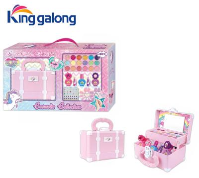 China Hot Selling Kids Make Up Set 2 Styles Safety Nontoxic Kids Make Up Box Pretend Play Kids Make Up Set 42.5*25*10 Cm for sale