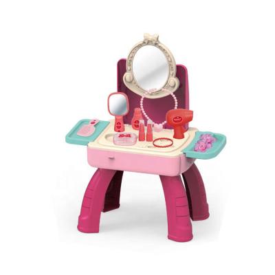 China Pretend Beauty Dresser Playset Girls Girls Toys Vanity Bench Set Dresser Make Up Kit Toys Cosmetic Pretend Play House 39*11*23.5cm for sale