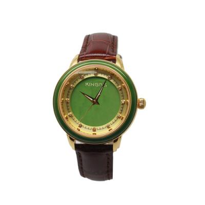 Chine Montre mécanique automatique de jade de dames, montre mécanique de main avec le boîtier en acier inoxydable à vendre