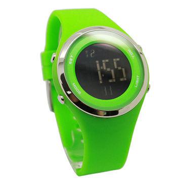 China Multi - Color Led Digital Silicone Strap Watches Rubber Band Fashion for sale