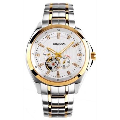 China Stainless Steel Skeleton Men's Mechanical Automatic Watch OEM for sale