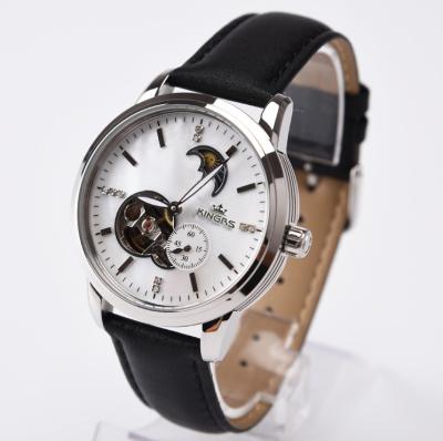 China Mineral Glass MOP Dial Mechanical Automatic Watch RED Black Classic for sale