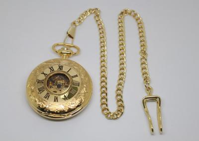 Cina Orologio da tasca meccanico automatico con l'orologio del regalo della catena di clip del metallo/dell'orologio orologio da tasca di modo per unisex in vendita