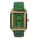 Chine Montre verte de luxe de jade de rectangle 22 * 20 millimètres pour le logo de coutume de femmes à vendre