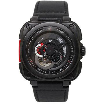 Chine Montre automatique mécanique d'homme avec le boîtier de montre d'acier inoxydable, montre-bracelet mécanique à vendre