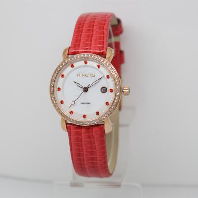 China Ultra-thin Jewelry  Watches ,Small face Fashionable wirst watch with Genuine leather strap ,Ladies Stainless steel watch for sale