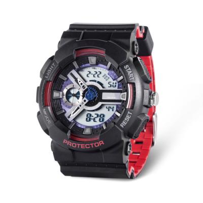 Cina Orologio di Digital LCD con acciaio inossidabile Caseback, cronografo resistente del quarzo dell'acqua 5ATM, orologi di sport di Digital in vendita