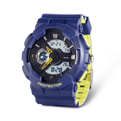 Cina Orologio di Digital LCD con acciaio inossidabile Caseback, cronografo resistente del quarzo dell'acqua 5ATM, orologi di sport di Digital in vendita