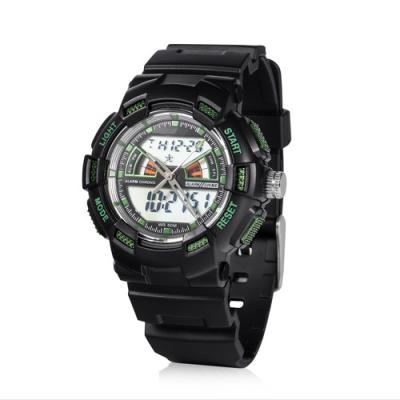 China Plastic Digital Watch with Stainless Steel Case Back, 5ATM Water Resistance and TPU Strap,LCD Digital Watches for sale