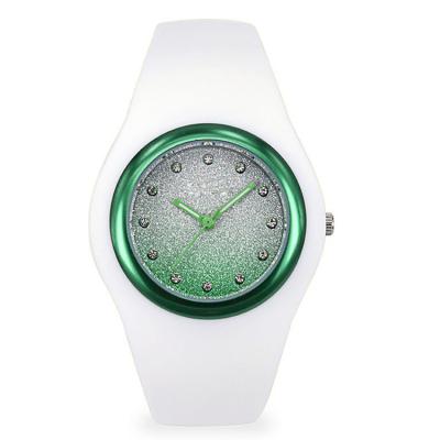 China Women Jewelry ,OEM Ladies Quartz Analog Watch , Costomized Design Silicone Band Wrist Watch for sale