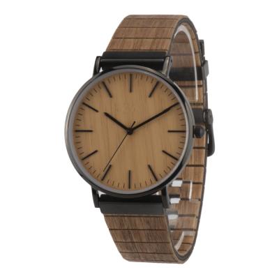 China Reloj de madera para hombre del acero inoxidable de Boyear, OEM de bambú del reloj del vestido de la moda de las señoras, reloj de los pares en venta