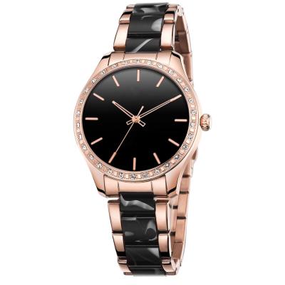 China Reloj análogo de la correa de cuero de la moda del reloj de 2019 nuevo del cuarzo mujeres del reloj con el dial nacarado en venta