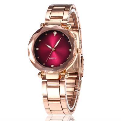 China Ladies Luxury Quartz Dress Stainless Steel Band Colorful Dial Analog Alloy Classic Quartz WristWatch for sale