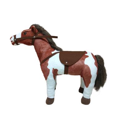 China 2019 Hot Selling Gift/Toys/Plushtoys Horse Realistic Plush Toy Seat Realistic Horse Plush Toy Seat for sale