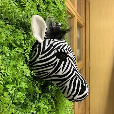 China 2019 New Design Realistic Wild Zebra Home Decoration Plush Animal Key Toy for sale