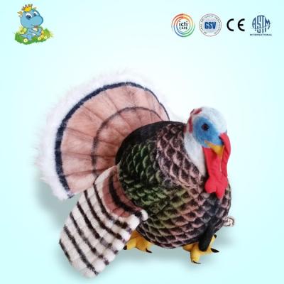 China Handcrafted plushtoys creative reallike costom turkey soft toy gift/toys for easter craft gift for sale