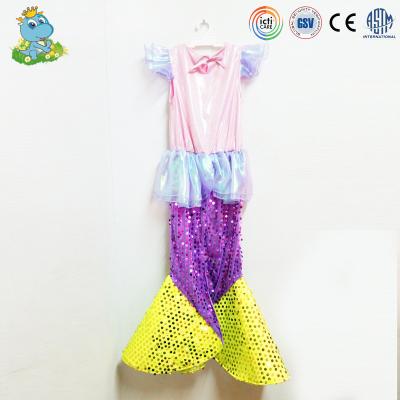 China Polyester ICTI Factory Little Mermaid Cosplay Costume Custom Made Princess Dress for sale