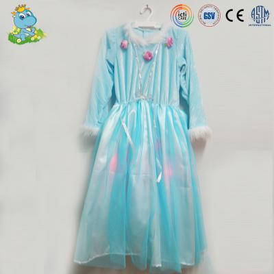 China Princess Dress LED Light Up Dress Queen Cosplay Costume For Kids for sale