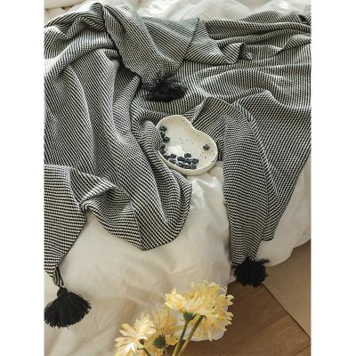 China PORTABLE Summer Blanket Throw Blanket Soft 100% Cotton Bedspread Throw Blanket For Bedspread Sofa for sale