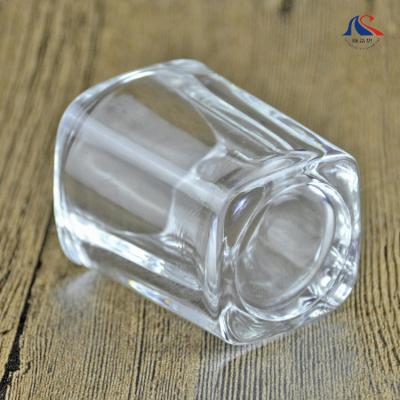 China For Liquor 2oz Thick Wall Heavy Low Square Shot Glass For Liquor Vodka Tequila for sale