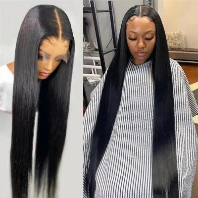 China Straight 38 40 Inch Long Virgin Brazilian Hair Attachment Hd ASAP Pre Pluck Lace Straight Wig Curl Align Virgin Inspiraair for sale