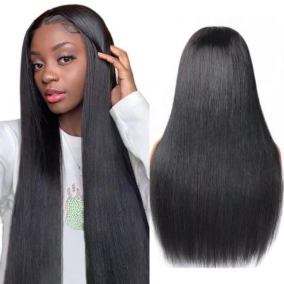 China Hd Bone Lace Front Wig For Black Women Raw Full Lace Human Hair Wig 12A Cuticle Aligned Cambodian Raw Straight Hair for sale