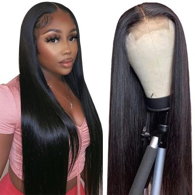 China Wholesale Straight Full Pre Plucked Brazilian Remy Human Hair Lace Front Wig HD Human Hair Wigs For Black Women for sale