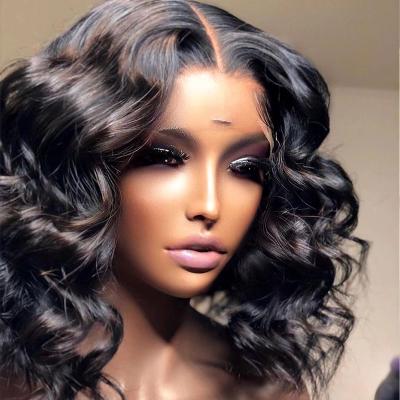 China Straight 150% Blonde Bob Wigs Deep Part Swiss Hair Colored 1B/613 Frontal Human Hair Wig Straight Remy Ombre Lace Front Human Hair Wig for sale